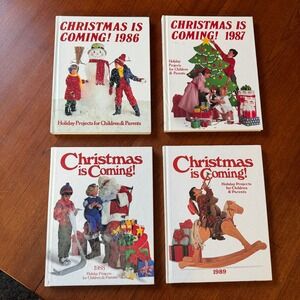 Lot of 4 Oxmoor House Christmas Is Coming! 1986-1989 Vintage Holiday Craft Book